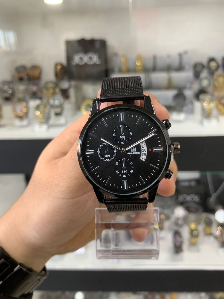 RELOJ SHAARMS MALLA NEGRO