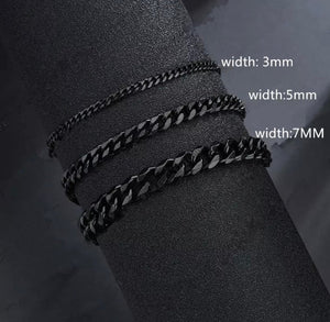 PULSERA ESCLAVA CLASICA NEGRA