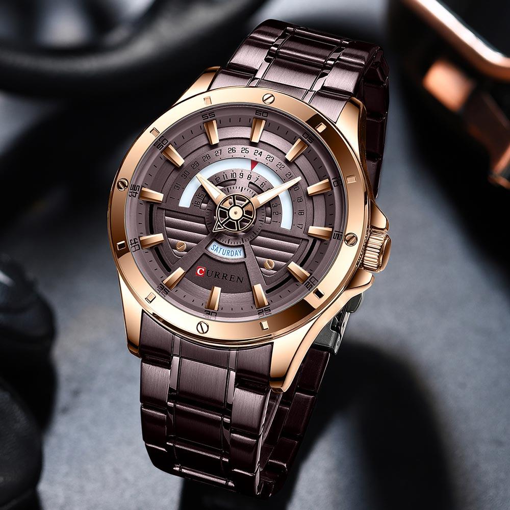 Reloj Curren Week Ocre Rojo