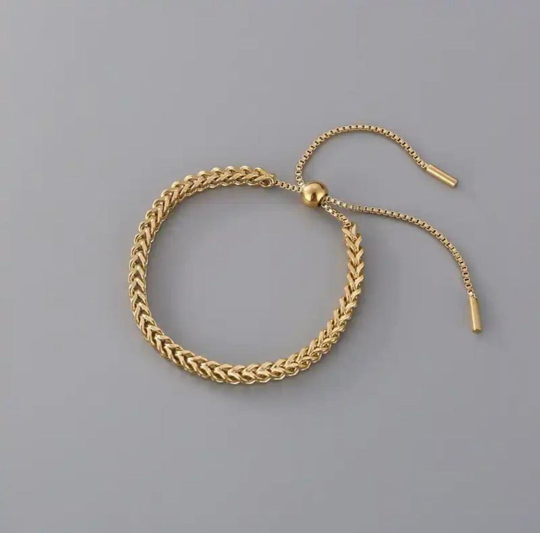 Pulsera Rolo Dorada