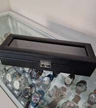 Cargar imagen en el visor de la galería, ESTUCHE 6 ESPACIOS NEGRO CARBONO
