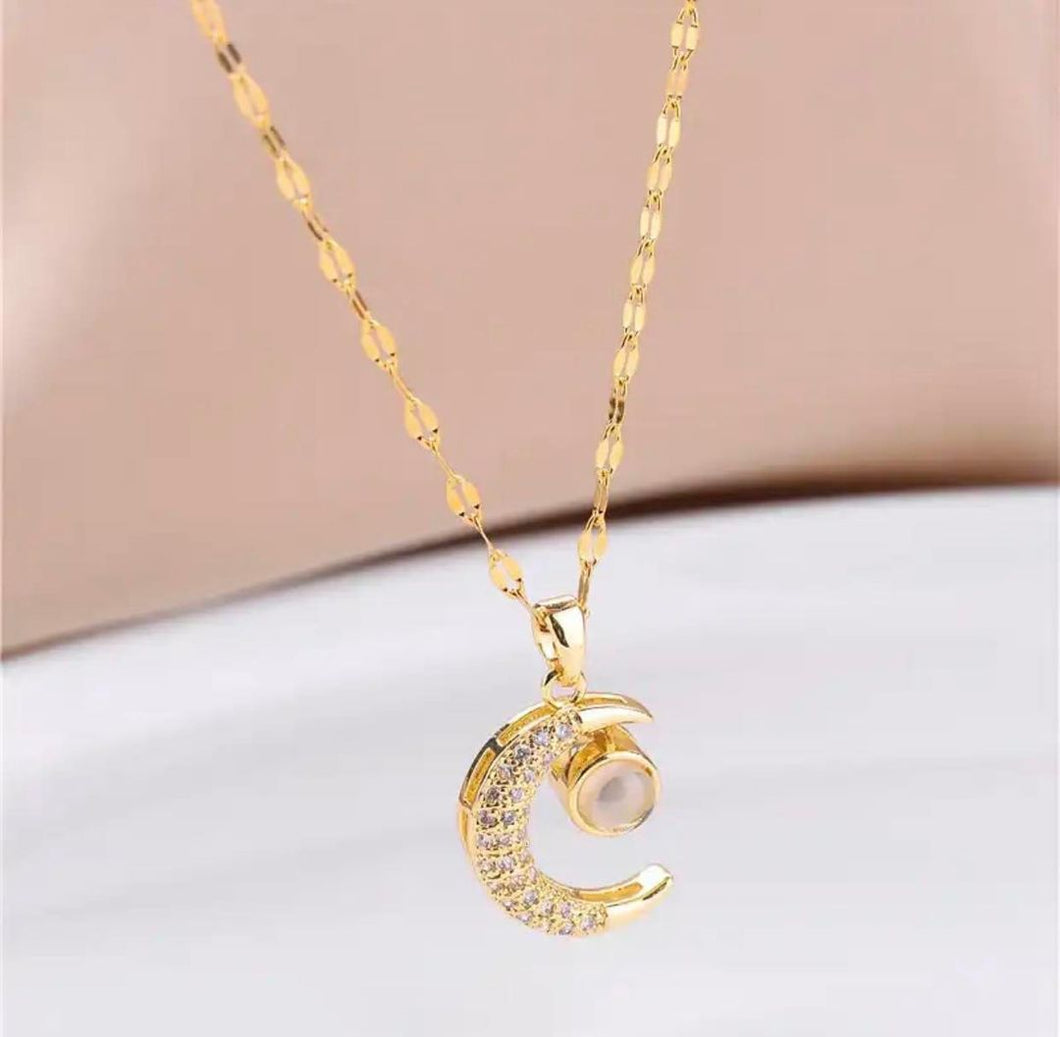 Collar Luna Te Amo 100 Idiomas