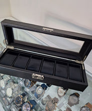 Cargar imagen en el visor de la galería, ESTUCHE 6 ESPACIOS NEGRO CARBONO
