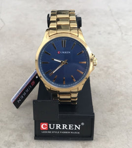 Reloj Curren Quad Dorado f/azul