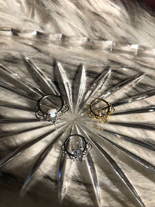 Septum plateado con circonia