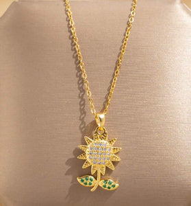 Collar Girasol Piedras