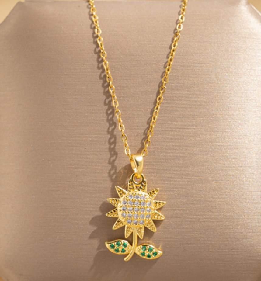 Collar Girasol Piedras