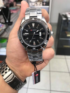 Reloj Curren Brujula Plateado