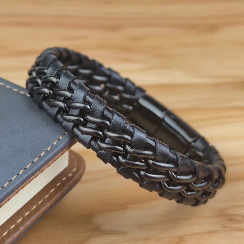 PULSERA TRAMA NEGRA