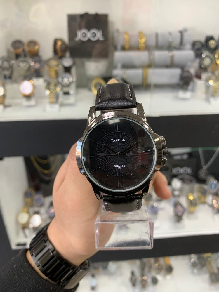 RELOJ YAZOLE 332 NEGRO FONDO NEGRO