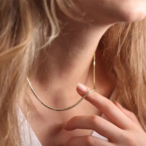 COLLAR COLA DE RATA DORADO1MM