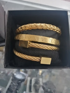 SET PULSERAS NATTY GOLD