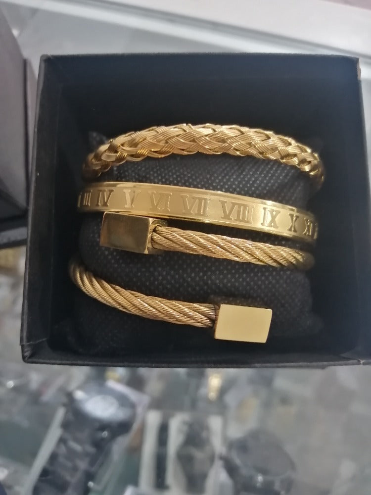 SET PULSERAS NATTY GOLD