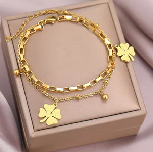 PULSERA DOS TREBOL