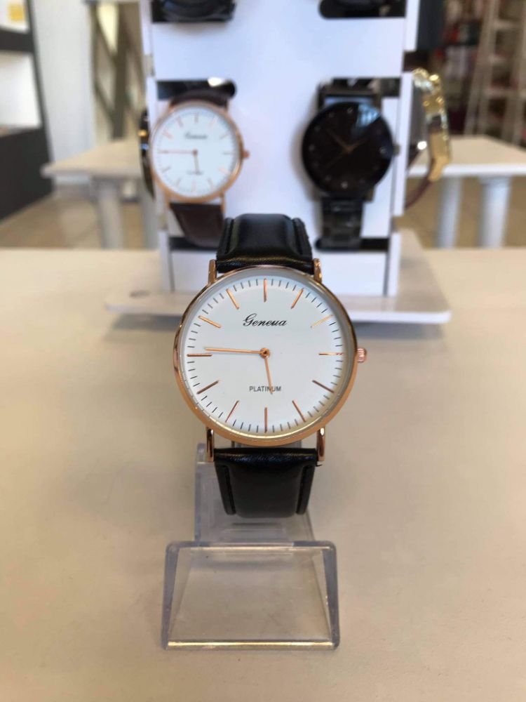Reloj Geneva Platinum negro