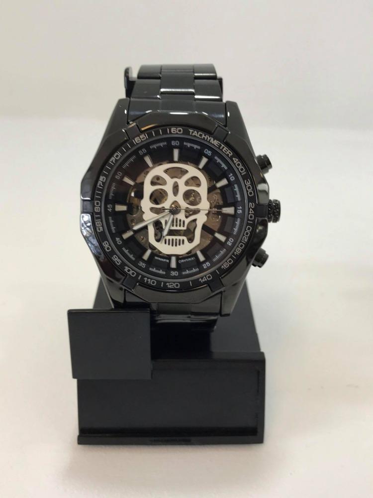 RELOJ SKULL AUTOMATICO NEGRO