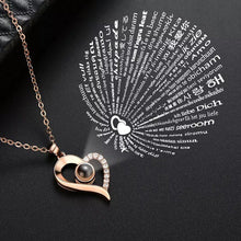 Cargar imagen en el visor de la galería, COLLAR TE AMO 100 IDIOMAS CORA/BRILLOS
