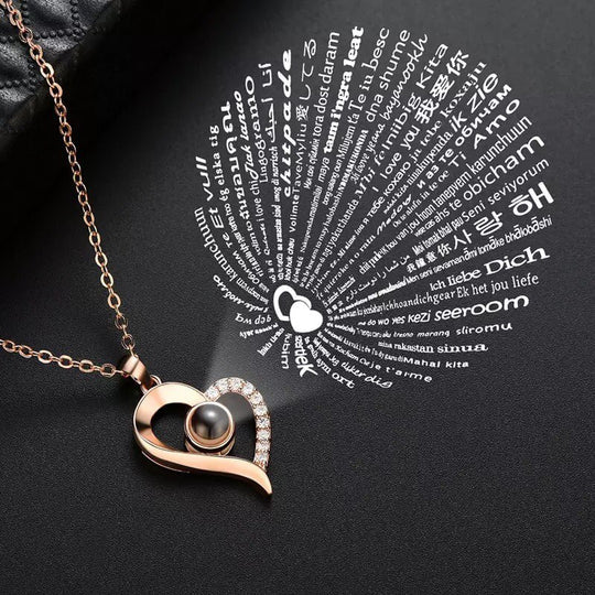 COLLAR TE AMO 100 IDIOMAS CORA/BRILLOS