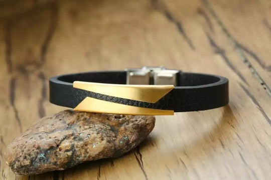 PULSERA PLACA PARTIDA DORADA