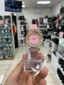 RELOJ LIN PERLAS ROSA