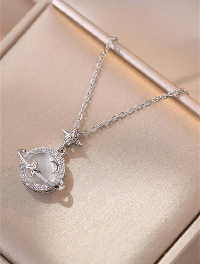 Collar Acero Saturno
